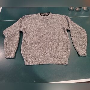 Vintage Men’s Sweater Graphix Acrylic Pullover Sweater Large Gray